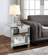 Malish Mirrored End Table Half Price Furniture