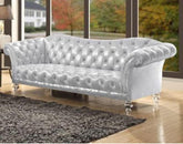 Acme Furniture Dixie Sofa in Metallic Silver 52780 Half Price Furniture
