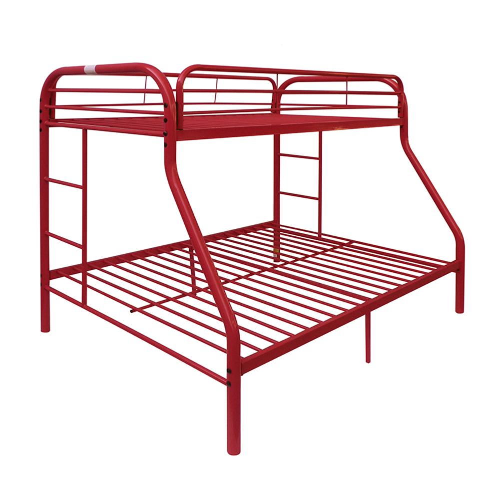 Tritan Red Bunk Bed (Twin/Full)  Las Vegas Furniture Stores