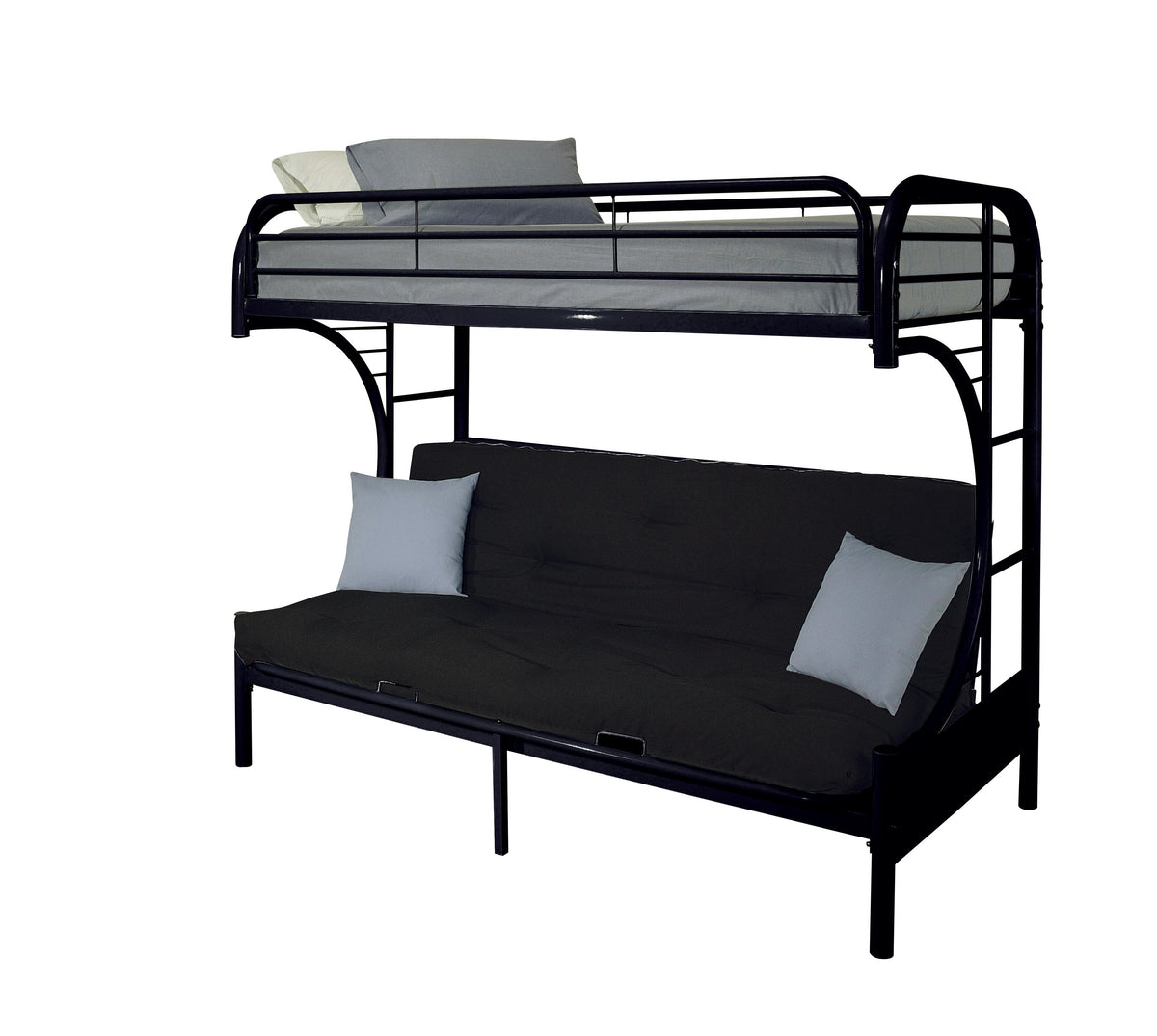 Eclipse Black Bunk Bed (Twin/Full/Futon)  Las Vegas Furniture Stores