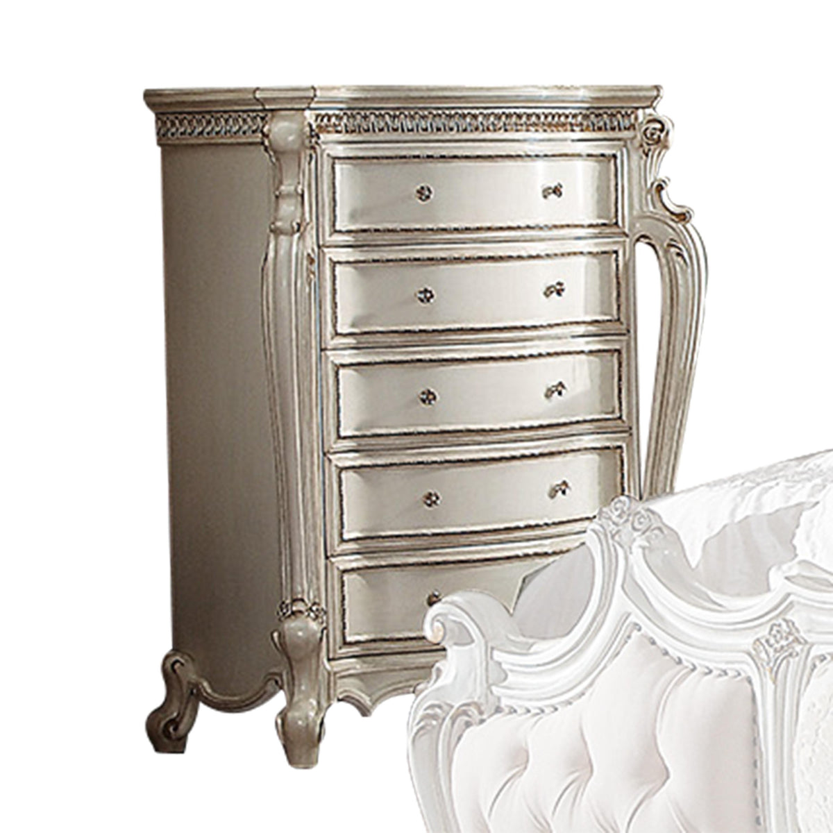 Picardy Antique Pearl Chest  Las Vegas Furniture Stores