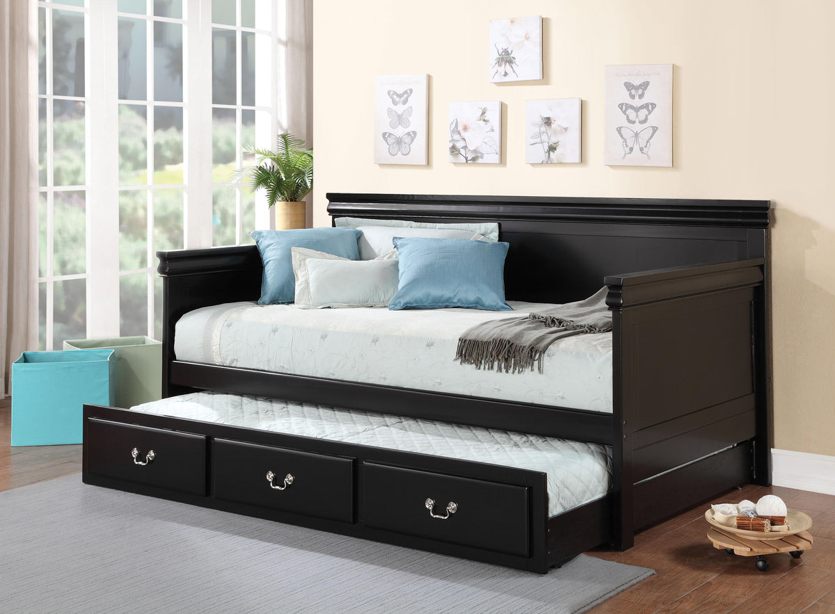 Bailee Black Daybed (Twin Size)  Las Vegas Furniture Stores