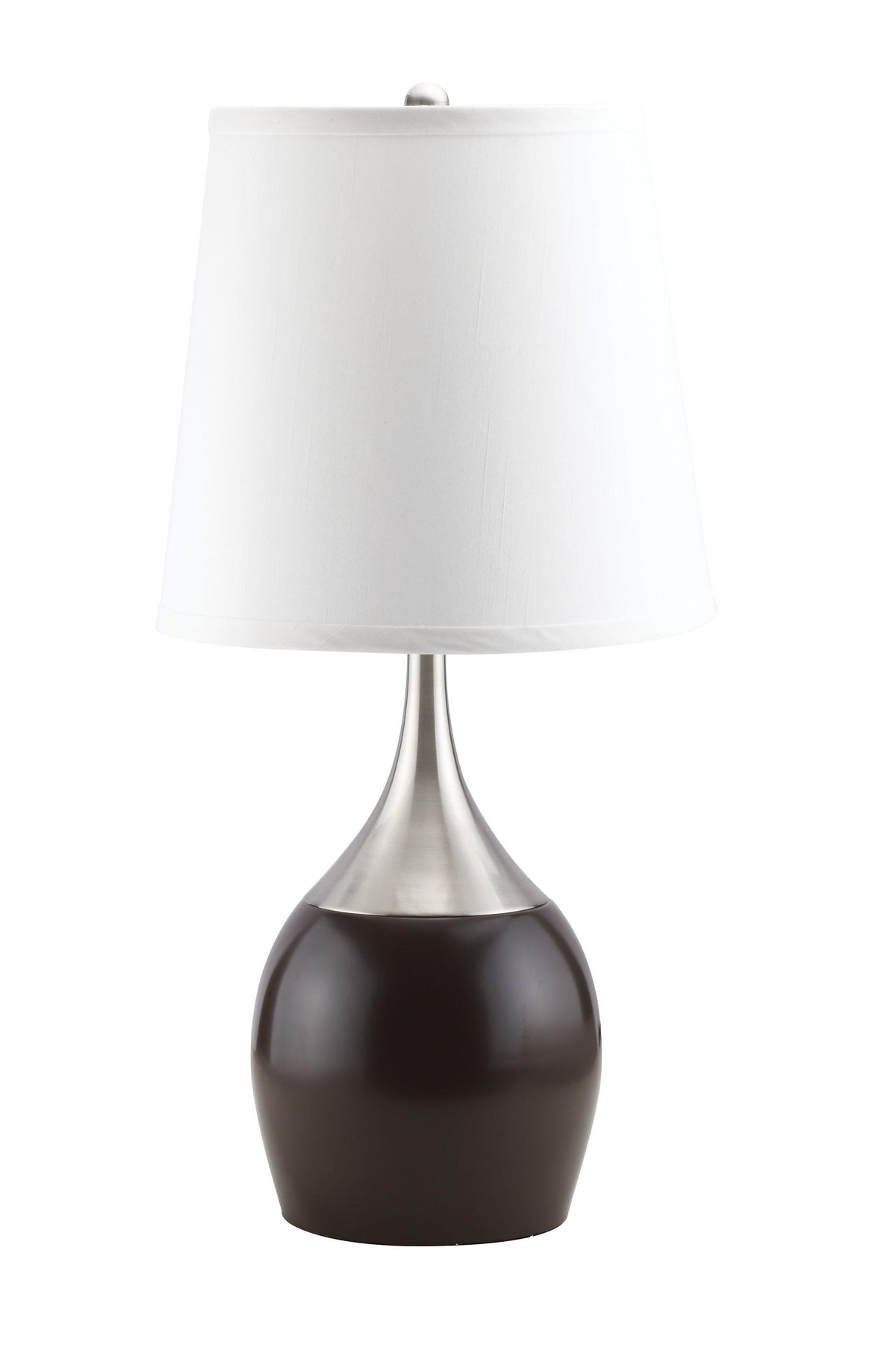 Willow Brushed Silver, Espresso Table Lamp  Las Vegas Furniture Stores