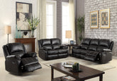 Zuriel Black PU Sofa (Motion)  Las Vegas Furniture Stores