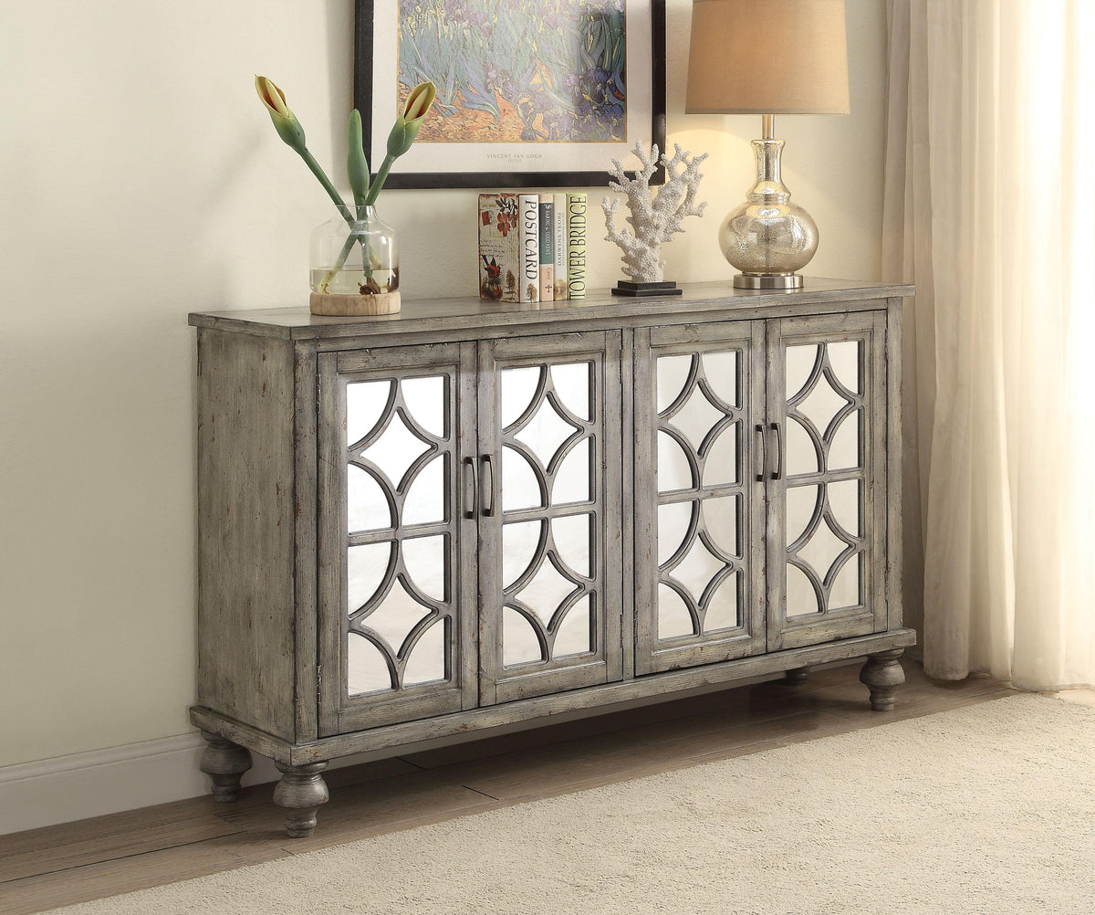 Velika Weathered Gray Console Table  Las Vegas Furniture Stores