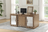 Orianne Antique Gold Desk Half Price Furniture