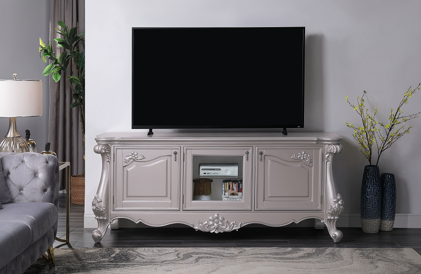 Bently Champagne TV Stand  Las Vegas Furniture Stores