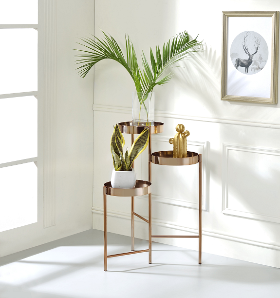 Namid Gold Plant Stand  Las Vegas Furniture Stores