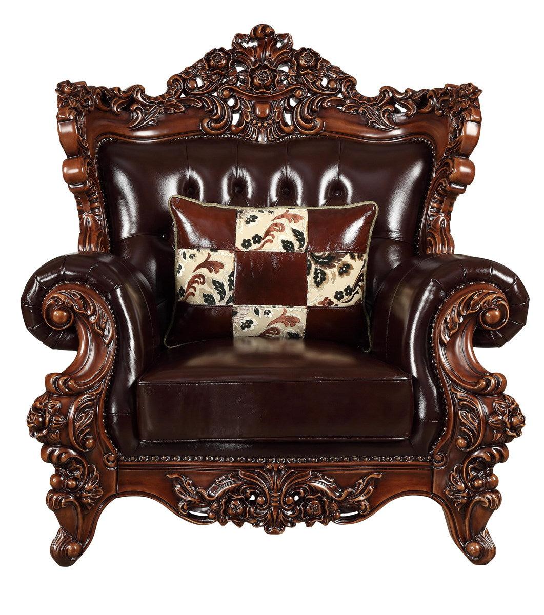 Acme Furniture Forsythia Chair in Espresso 53072  Las Vegas Furniture Stores