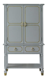 Acme Furniture House Marchese Cabinet in Pearl Gray 68865 Half Price Furniture