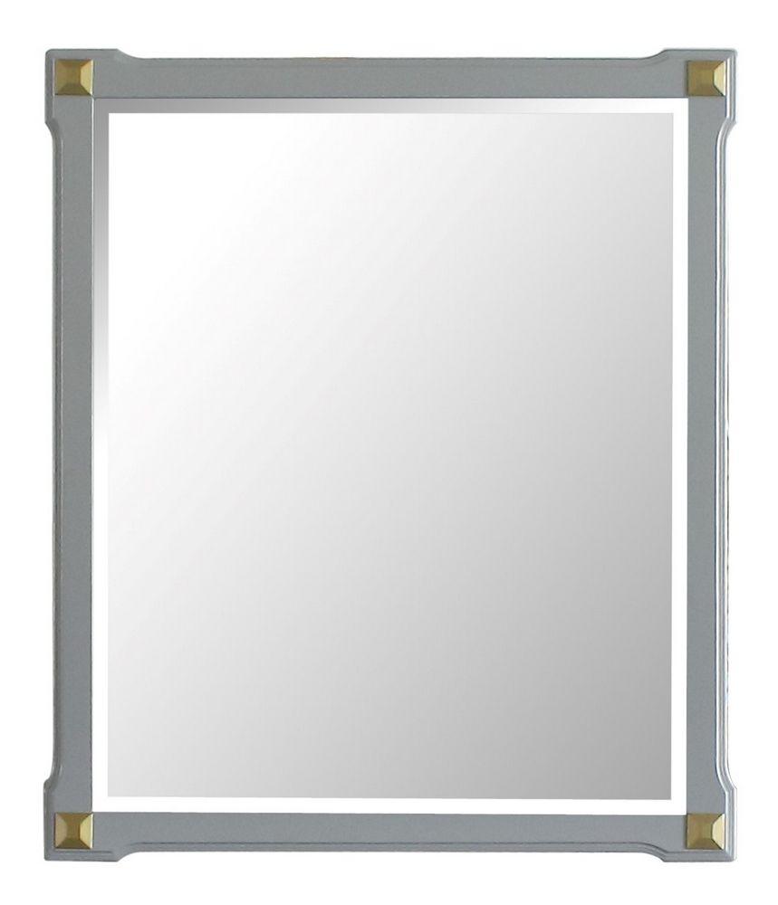Acme Furniture House Marchese Mirror in Pearl Gray 28864  Las Vegas Furniture Stores