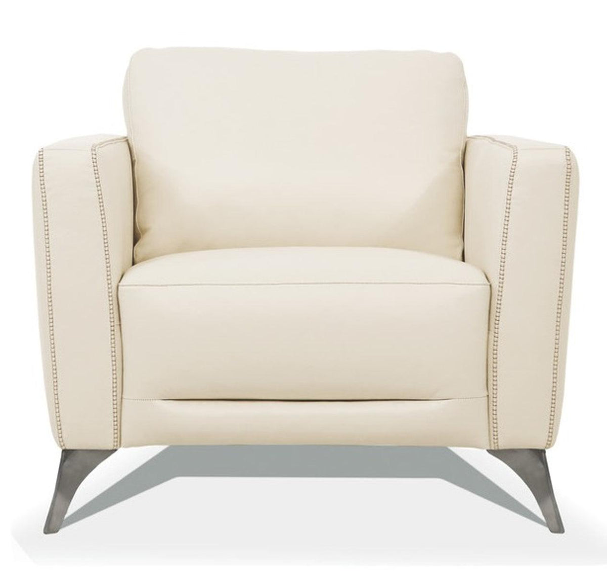 Acme Furniture Malaga Chair in Cream 55007  Las Vegas Furniture Stores