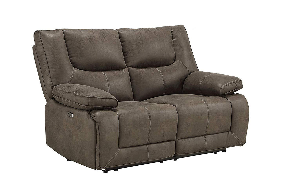 Acme Harumi Power Motion Loveseat in Gray Leather-Aire 54896  Las Vegas Furniture Stores