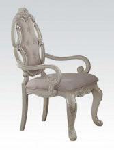 Acme Ragenardus Arm Chair in Antique White (Set of 2) 61283  Las Vegas Furniture Stores