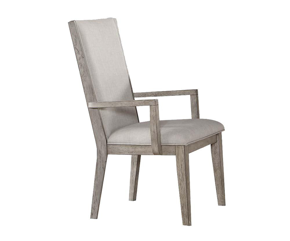 Acme Rocky Arm Chair in Gray Oak (Set of 2) 72863  Las Vegas Furniture Stores
