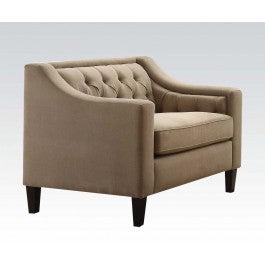 Acme Suzanne Chair in Beige Fabric 54012  Las Vegas Furniture Stores