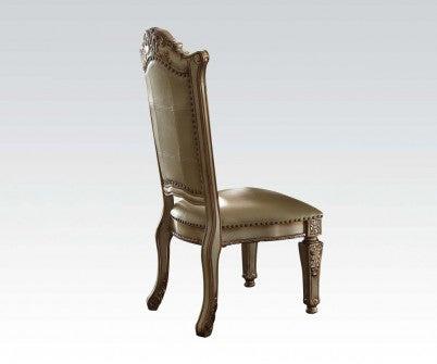 Acme Vendome Side Chair (Set of 2) in Gold Patina 63003  Las Vegas Furniture Stores