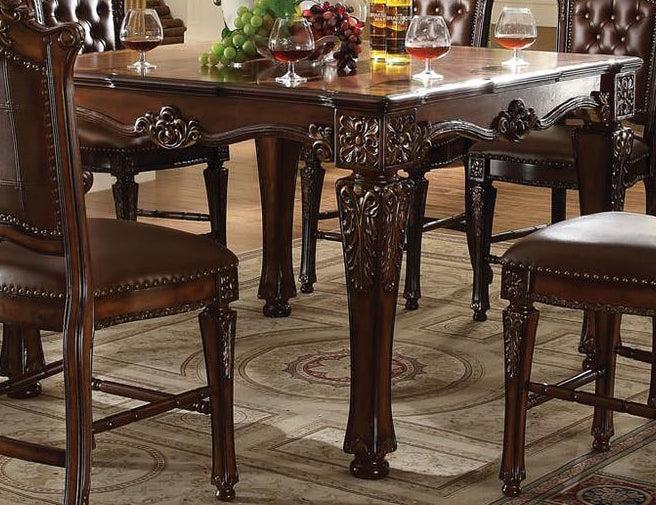 Acme Vendome Square Counter Height Table in Cherry 62025 CLOSEOUT  Las Vegas Furniture Stores