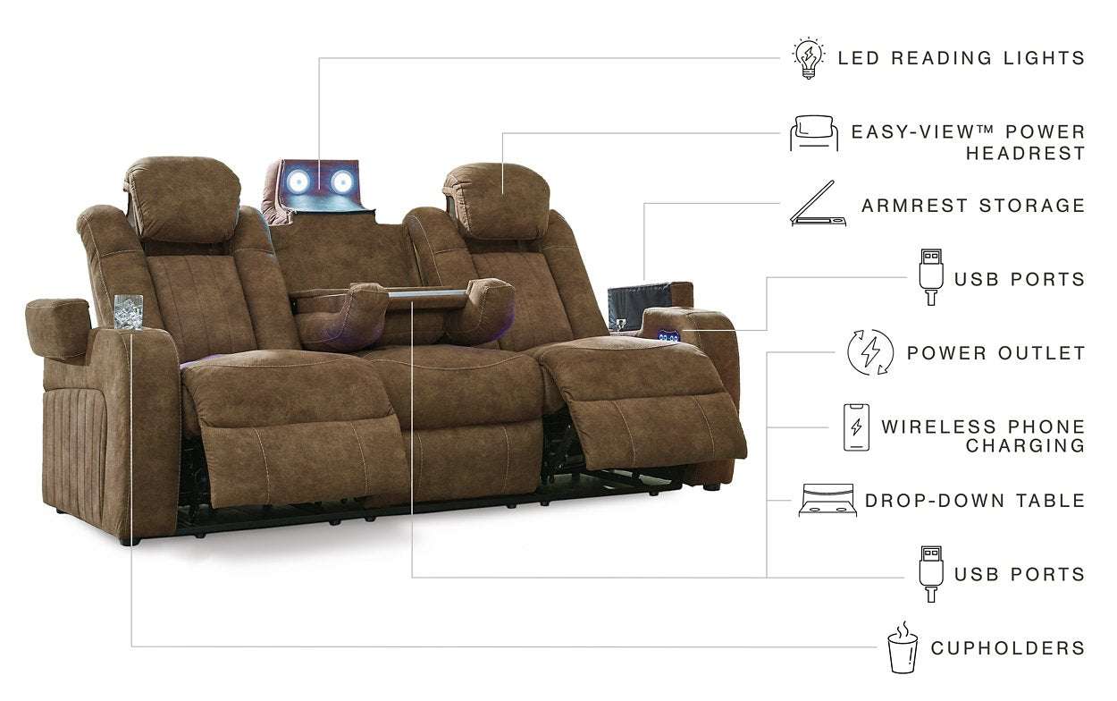Wolfridge Power Reclining Loveseat - Half Price Furniture