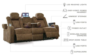 Wolfridge Power Reclining Loveseat - Half Price Furniture