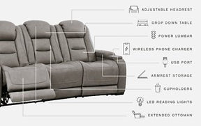 The Man-Den Power Reclining Sofa - Half Price Furniture