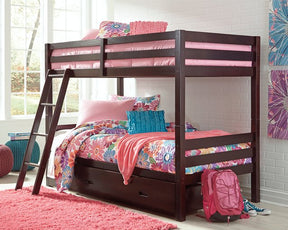 Halanton Youth Bunk Bed with 1 Large Storage Drawer - Half Price Furniture