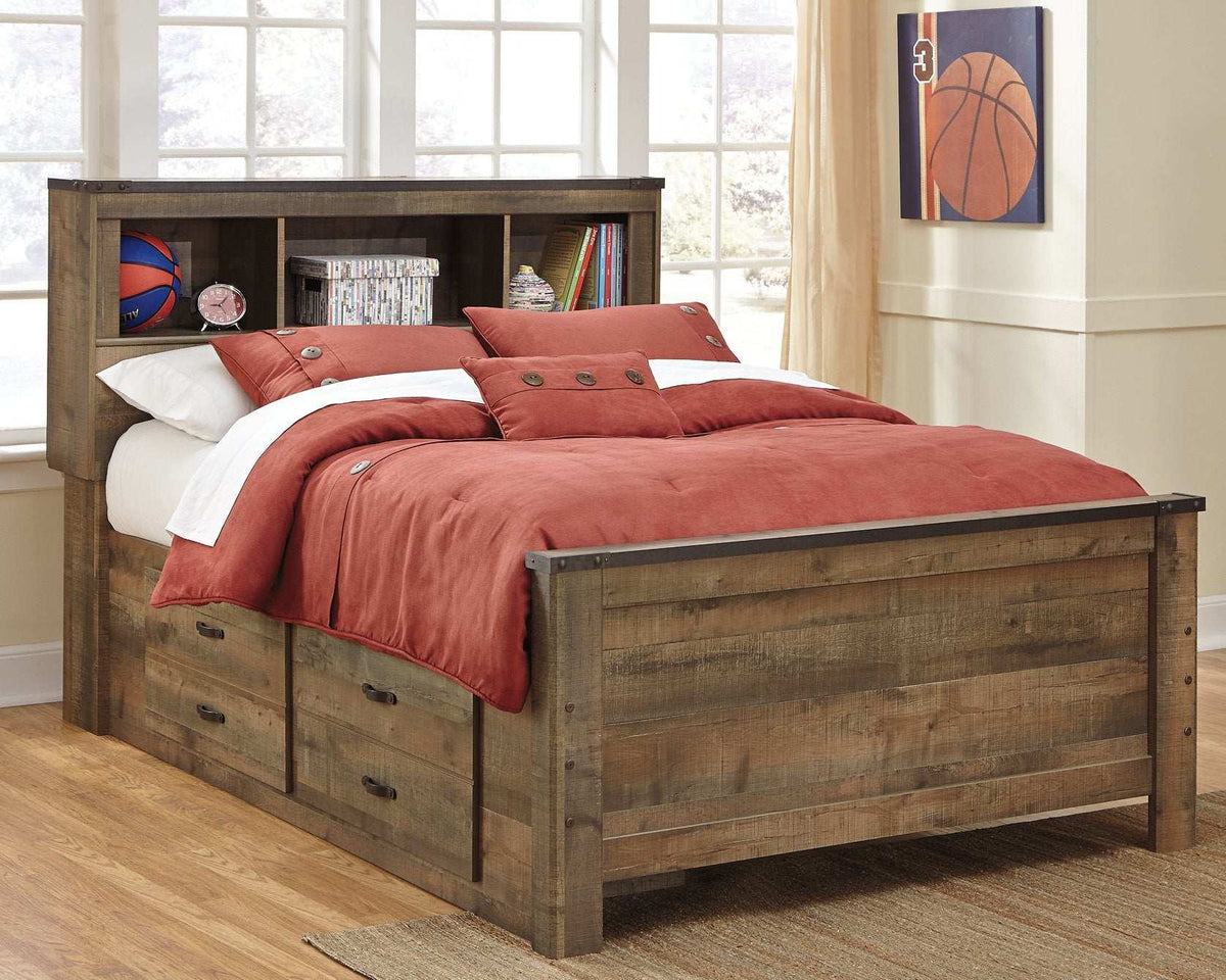 Trinell Bed with 2 Storage Drawers Half Price Furniture