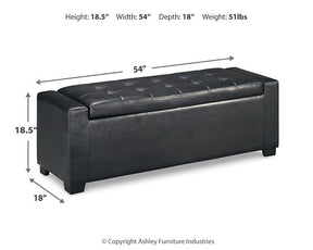 Benches Upholstered Storage Bench - Bench - Half Price Furniture