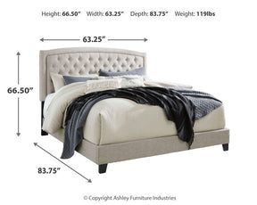 Jerary Upholstered Bed Half Price Furniture