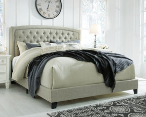 Jerary Upholstered Bed Half Price Furniture