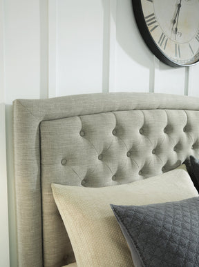 Jerary Upholstered Bed Half Price Furniture