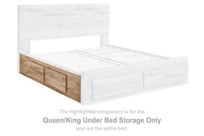 Hyanna Panel Storage Bed with 2 Under Bed Storage Drawer - Half Price Furniture
