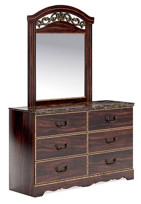 Glosmount Dresser and Mirror Half Price Furniture