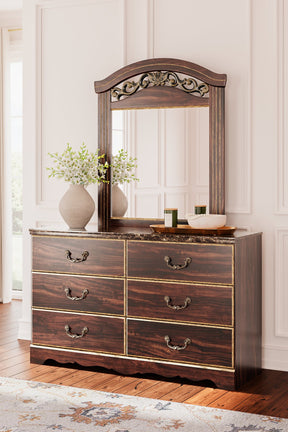 Glosmount Dresser and Mirror - Half Price Furniture