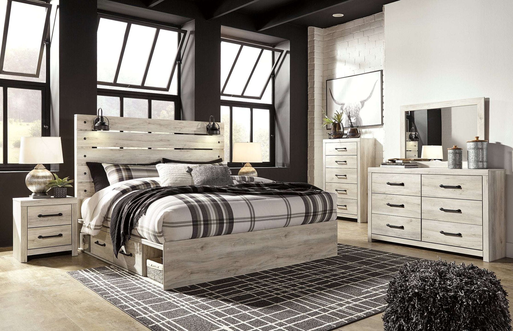 Cambeck Bed with 4 Storage Drawers - Bed - Half Price Furniture