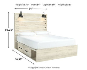 Cambeck Bed with 2 Storage Drawers - Bed - Half Price Furniture