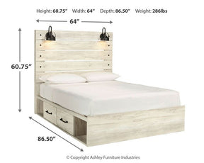 Cambeck Bed with 4 Storage Drawers - Bed - Half Price Furniture