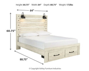 Cambeck Bed with 2 Storage Drawers - Bed - Half Price Furniture