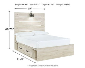 Cambeck Bed with 4 Storage Drawers - Bed - Half Price Furniture