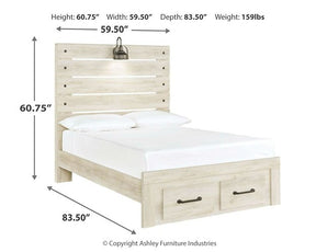 Cambeck Bed with 2 Storage Drawers - Bed - Half Price Furniture