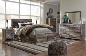 Derekson Bed with 6 Storage Drawers - Bed - Half Price Furniture