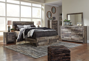 Derekson Bed with 2 Storage Drawers - Bed - Half Price Furniture