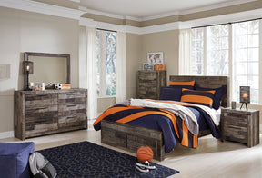 Derekson Bed with 2 Storage Drawers - Bed - Half Price Furniture