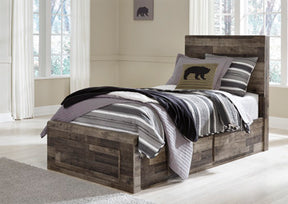 Derekson Bed with 2 Storage Drawers - Half Price Furniture