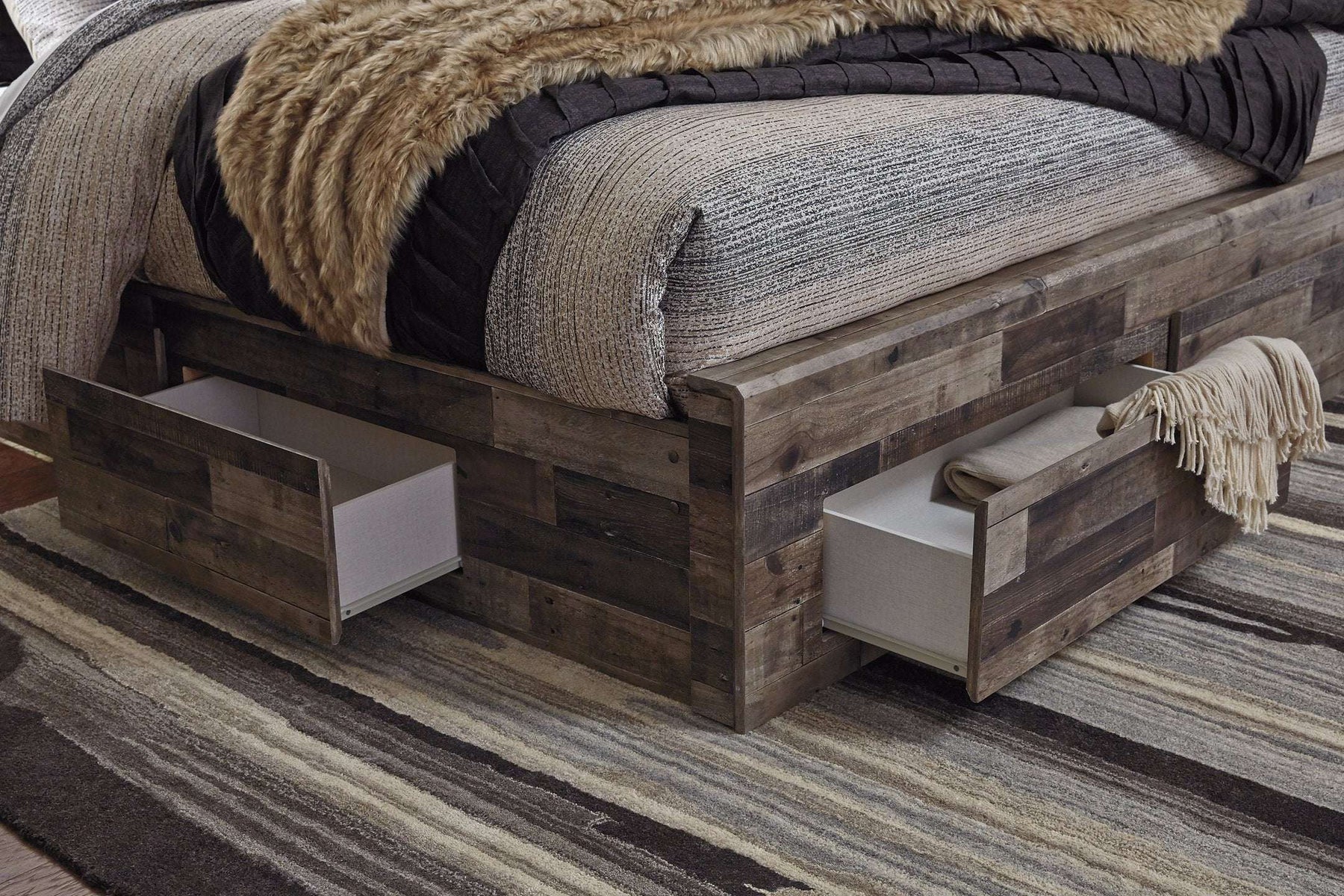 Derekson Youth Bed with 6 Storage Drawers - Youth Bed - Half Price Furniture