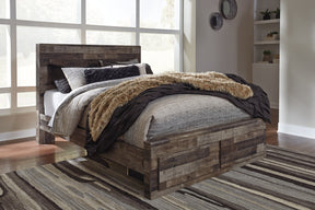 Derekson Bed with 2 Side Storage - Bed - Half Price Furniture