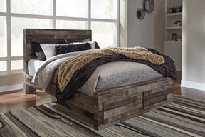 Derekson Bed with 2 Storage Drawers - Bed - Half Price Furniture