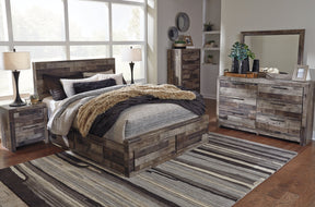 Derekson Bed with 4 Storage Drawers - Bed - Half Price Furniture