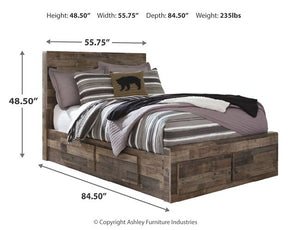 Derekson Youth Bed with 6 Storage Drawers - Youth Bed - Half Price Furniture