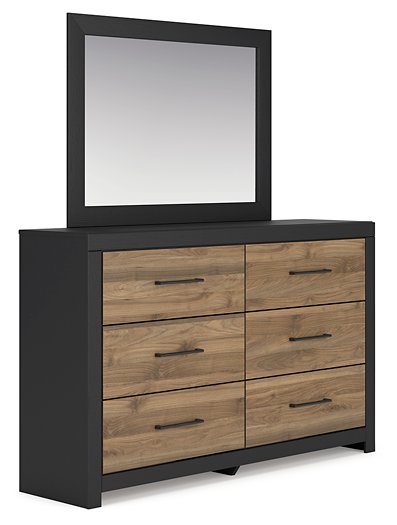 Vertani Dresser and Mirror  Las Vegas Furniture Stores